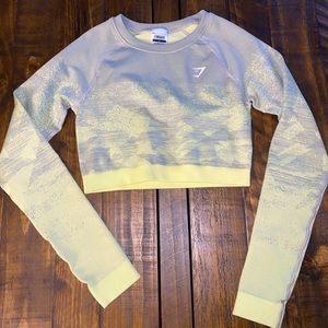 gymshark cropped long sleeve size small